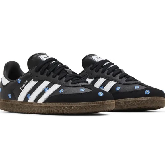 adidas Shoes - adidas Samba - “Light Blue Floral Core Black”(Women's)
